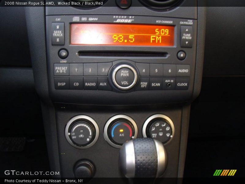 Wicked Black / Black/Red 2008 Nissan Rogue SL AWD