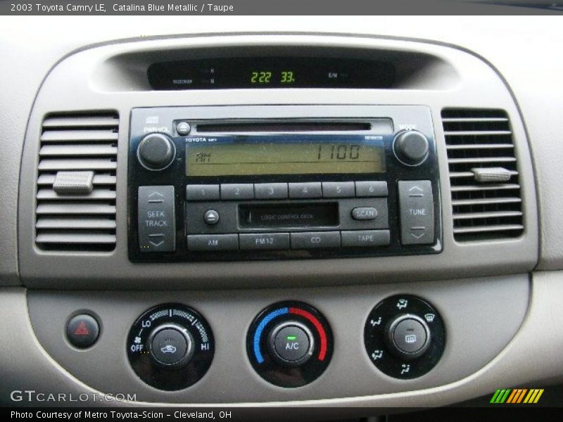 Catalina Blue Metallic / Taupe 2003 Toyota Camry LE
