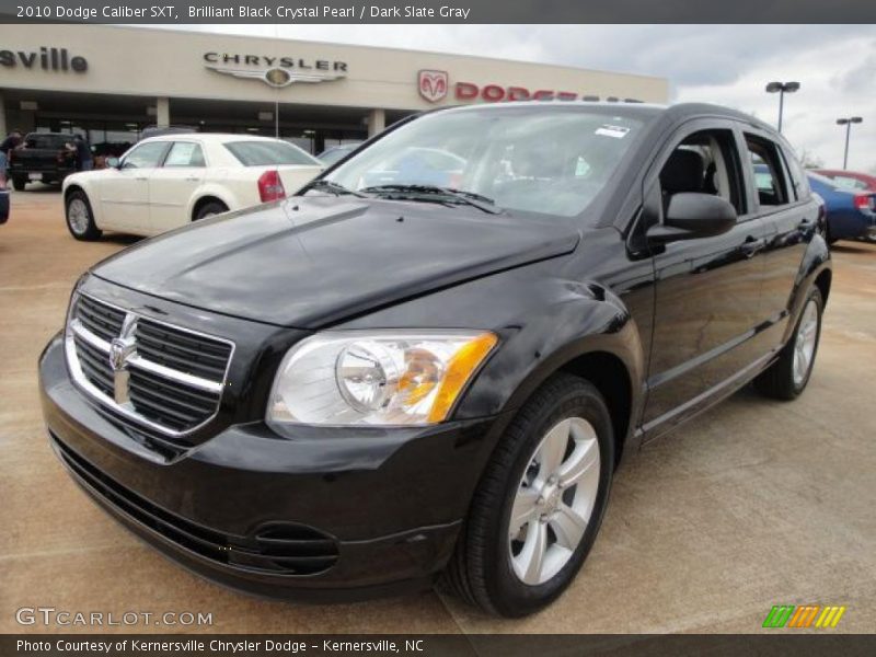 Brilliant Black Crystal Pearl / Dark Slate Gray 2010 Dodge Caliber SXT
