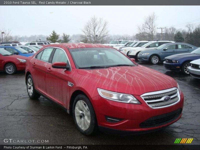 Red Candy Metallic / Charcoal Black 2010 Ford Taurus SEL