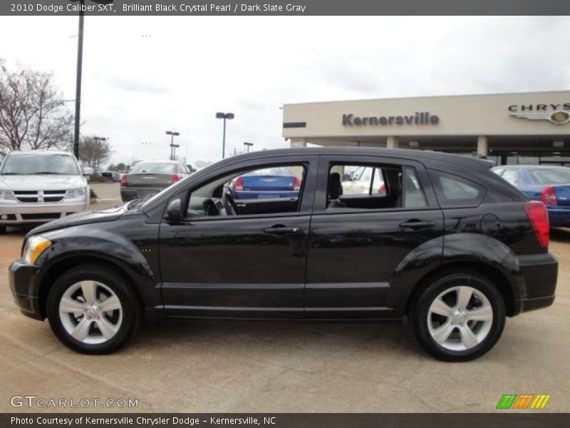 Brilliant Black Crystal Pearl / Dark Slate Gray 2010 Dodge Caliber SXT