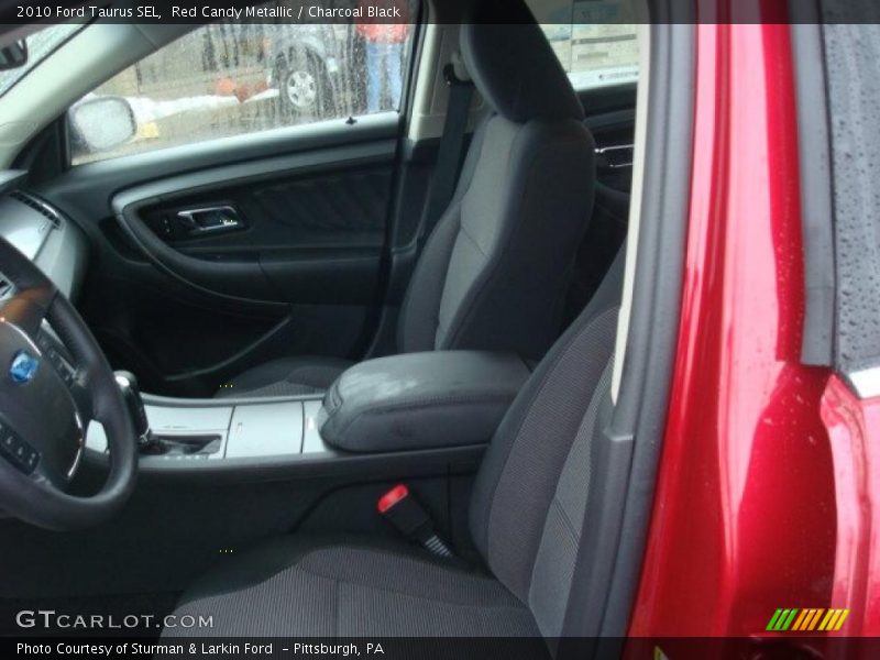 Red Candy Metallic / Charcoal Black 2010 Ford Taurus SEL