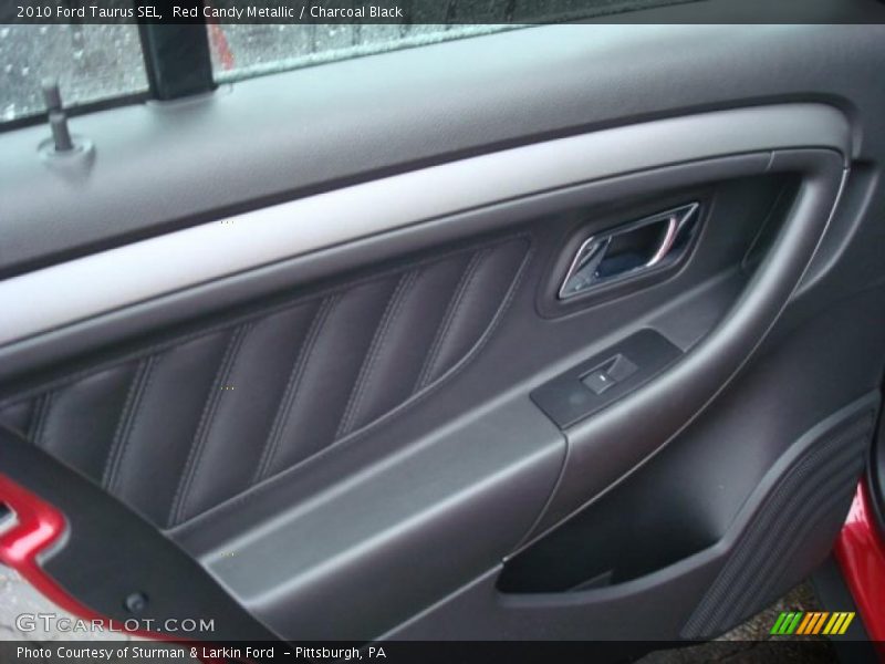 Red Candy Metallic / Charcoal Black 2010 Ford Taurus SEL