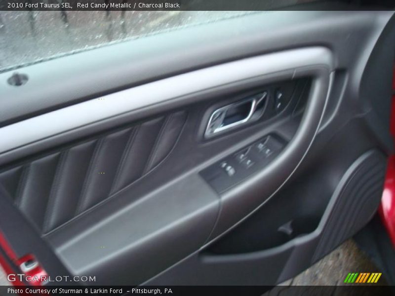 Red Candy Metallic / Charcoal Black 2010 Ford Taurus SEL
