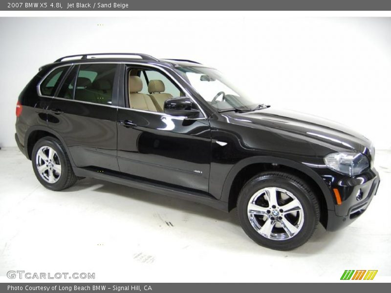 Jet Black / Sand Beige 2007 BMW X5 4.8i