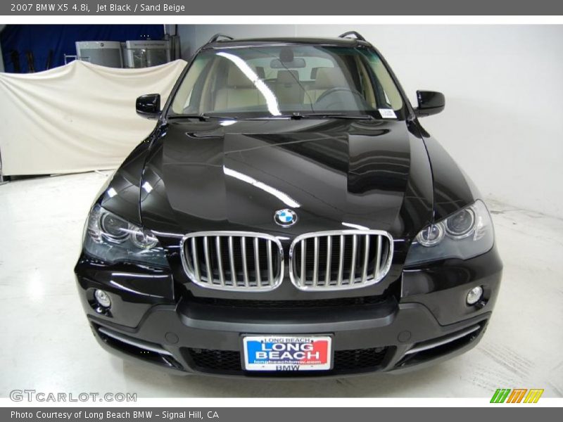 Jet Black / Sand Beige 2007 BMW X5 4.8i
