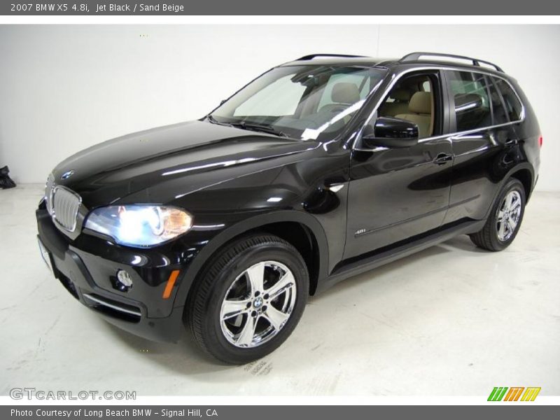 Jet Black / Sand Beige 2007 BMW X5 4.8i