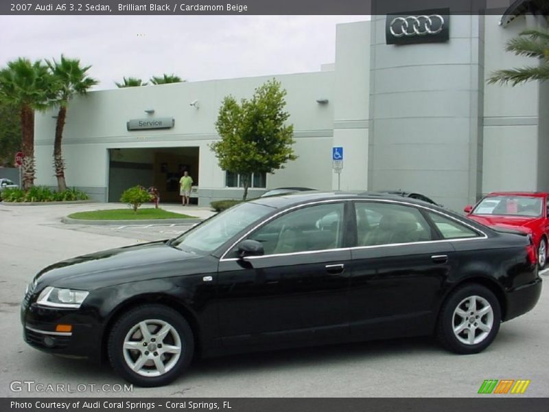 Brilliant Black / Cardamom Beige 2007 Audi A6 3.2 Sedan