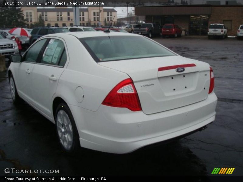 White Suede / Medium Light Stone 2010 Ford Fusion SE