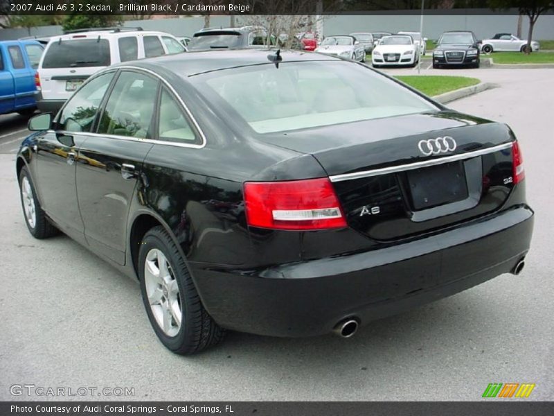 Brilliant Black / Cardamom Beige 2007 Audi A6 3.2 Sedan