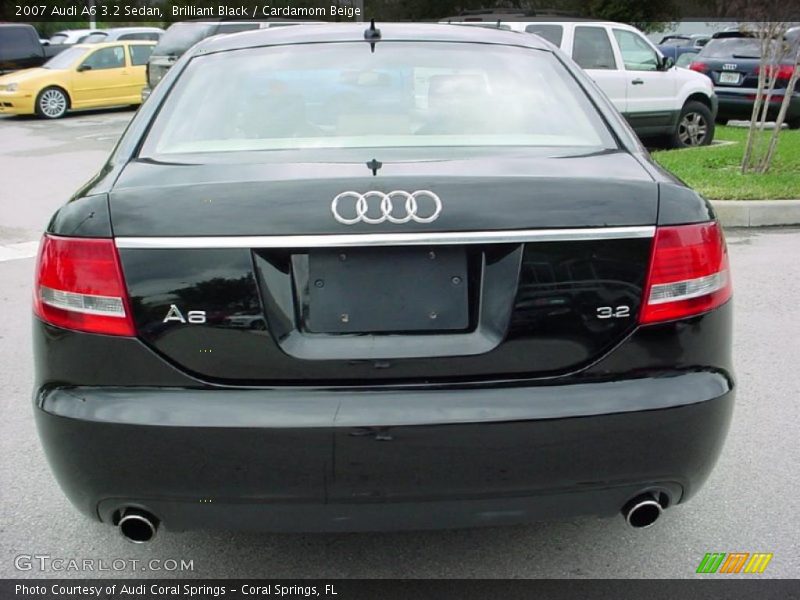 Brilliant Black / Cardamom Beige 2007 Audi A6 3.2 Sedan