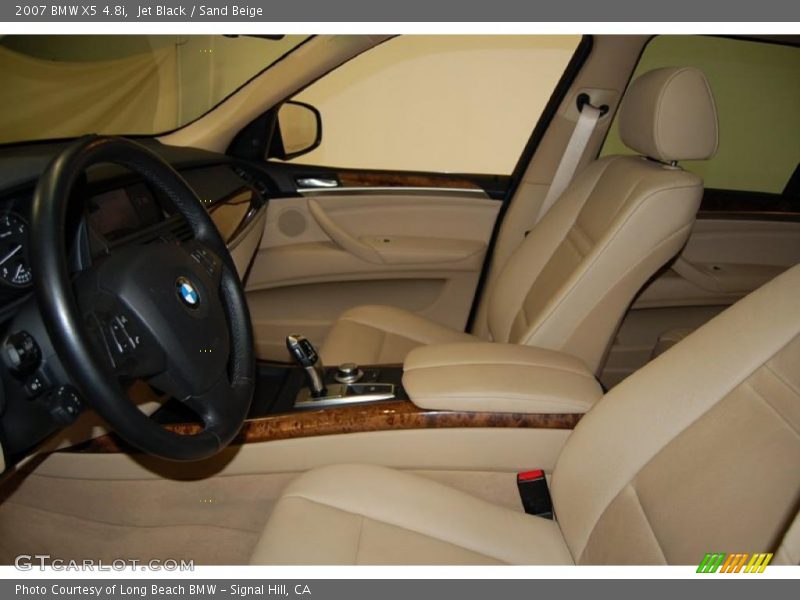 Jet Black / Sand Beige 2007 BMW X5 4.8i