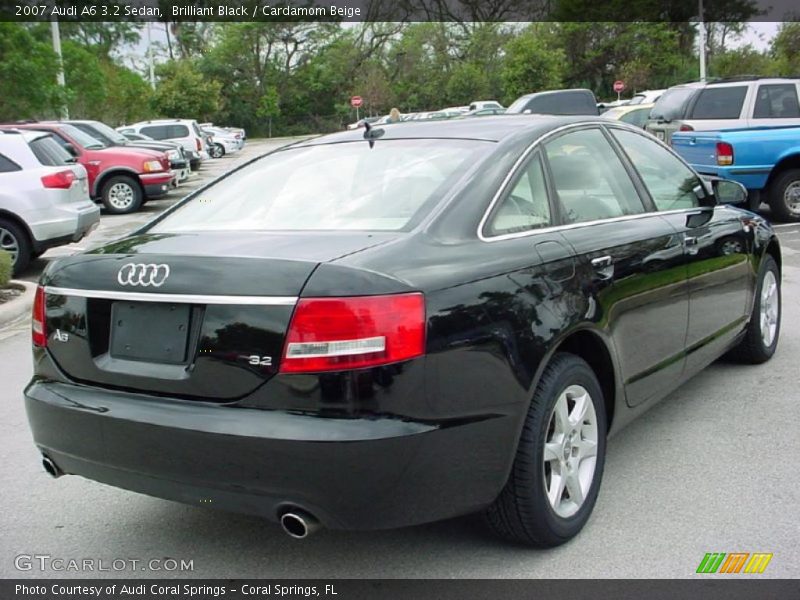 Brilliant Black / Cardamom Beige 2007 Audi A6 3.2 Sedan