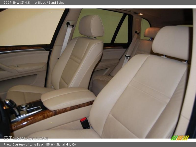 Jet Black / Sand Beige 2007 BMW X5 4.8i