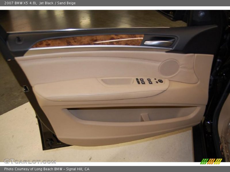 Jet Black / Sand Beige 2007 BMW X5 4.8i