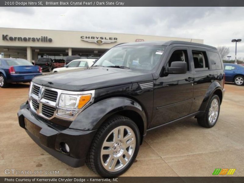 Brilliant Black Crystal Pearl / Dark Slate Gray 2010 Dodge Nitro SE