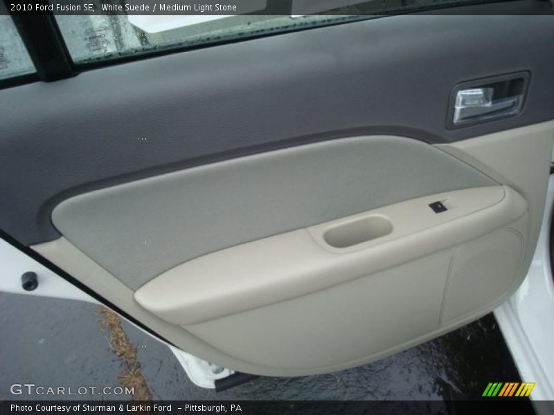 White Suede / Medium Light Stone 2010 Ford Fusion SE