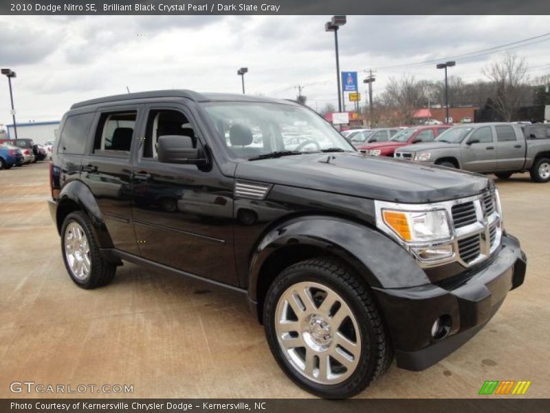 Brilliant Black Crystal Pearl / Dark Slate Gray 2010 Dodge Nitro SE
