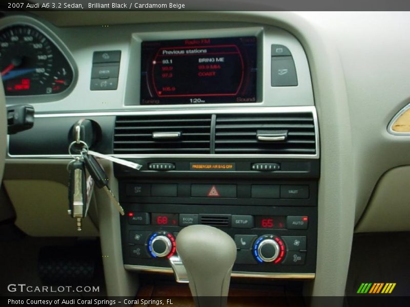 Brilliant Black / Cardamom Beige 2007 Audi A6 3.2 Sedan