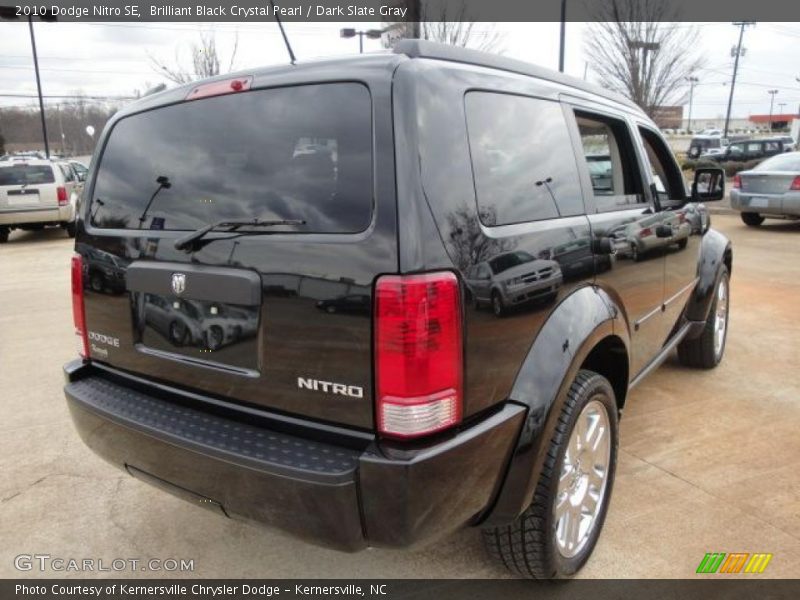 Brilliant Black Crystal Pearl / Dark Slate Gray 2010 Dodge Nitro SE