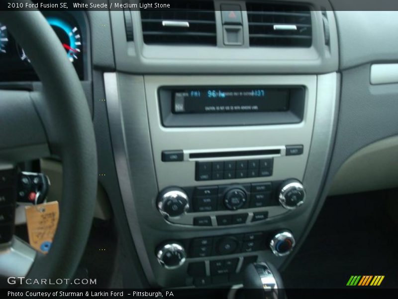 White Suede / Medium Light Stone 2010 Ford Fusion SE