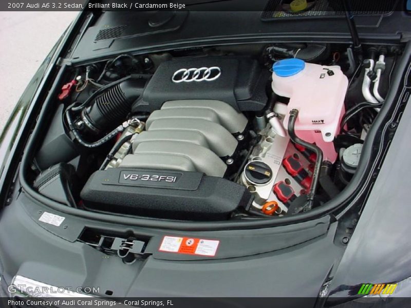 Brilliant Black / Cardamom Beige 2007 Audi A6 3.2 Sedan