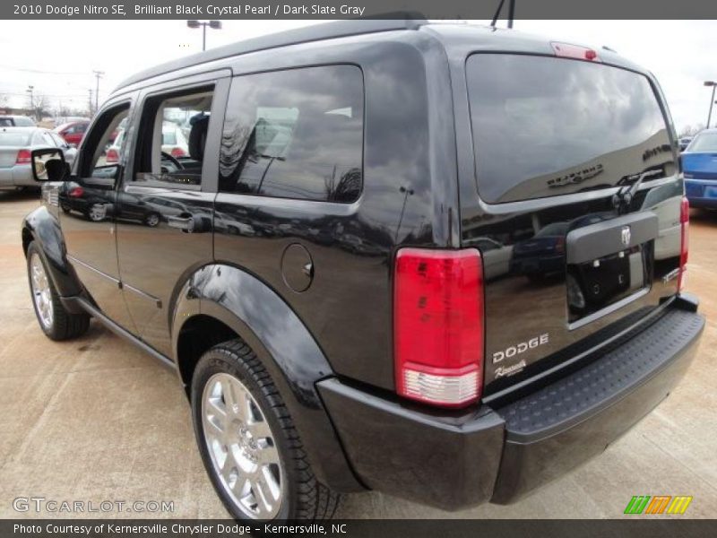 Brilliant Black Crystal Pearl / Dark Slate Gray 2010 Dodge Nitro SE