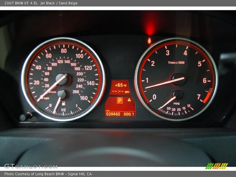 Jet Black / Sand Beige 2007 BMW X5 4.8i