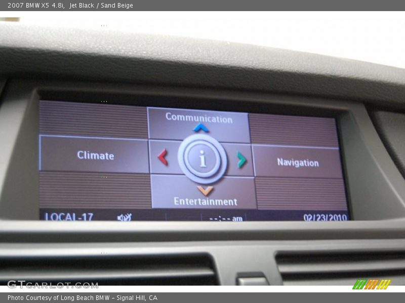 Jet Black / Sand Beige 2007 BMW X5 4.8i