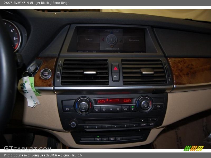 Jet Black / Sand Beige 2007 BMW X5 4.8i