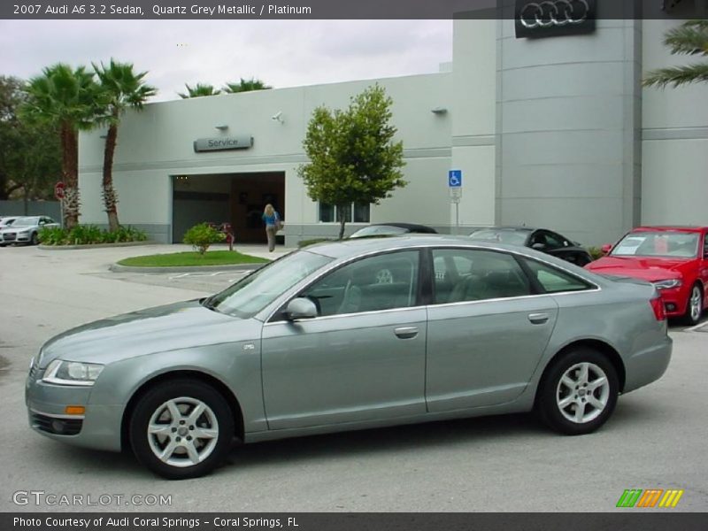 Quartz Grey Metallic / Platinum 2007 Audi A6 3.2 Sedan