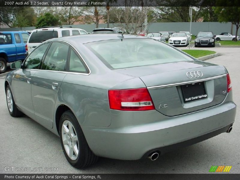 Quartz Grey Metallic / Platinum 2007 Audi A6 3.2 Sedan