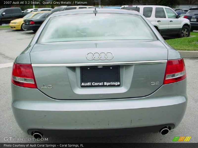 Quartz Grey Metallic / Platinum 2007 Audi A6 3.2 Sedan