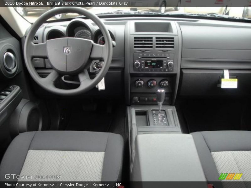 Brilliant Black Crystal Pearl / Dark Slate Gray 2010 Dodge Nitro SE