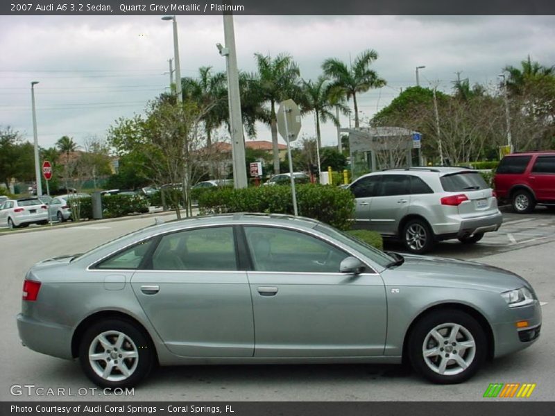 Quartz Grey Metallic / Platinum 2007 Audi A6 3.2 Sedan
