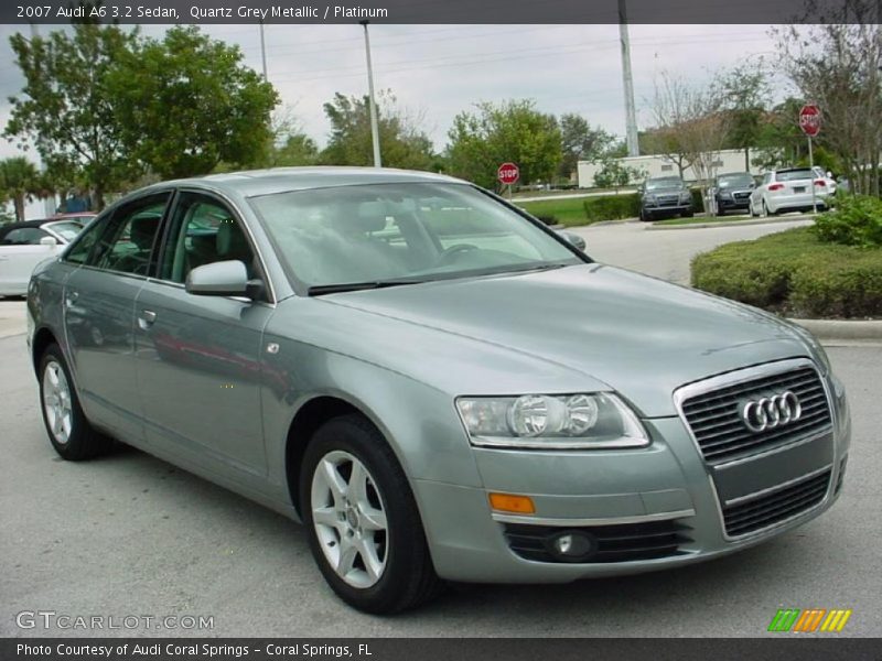 Quartz Grey Metallic / Platinum 2007 Audi A6 3.2 Sedan