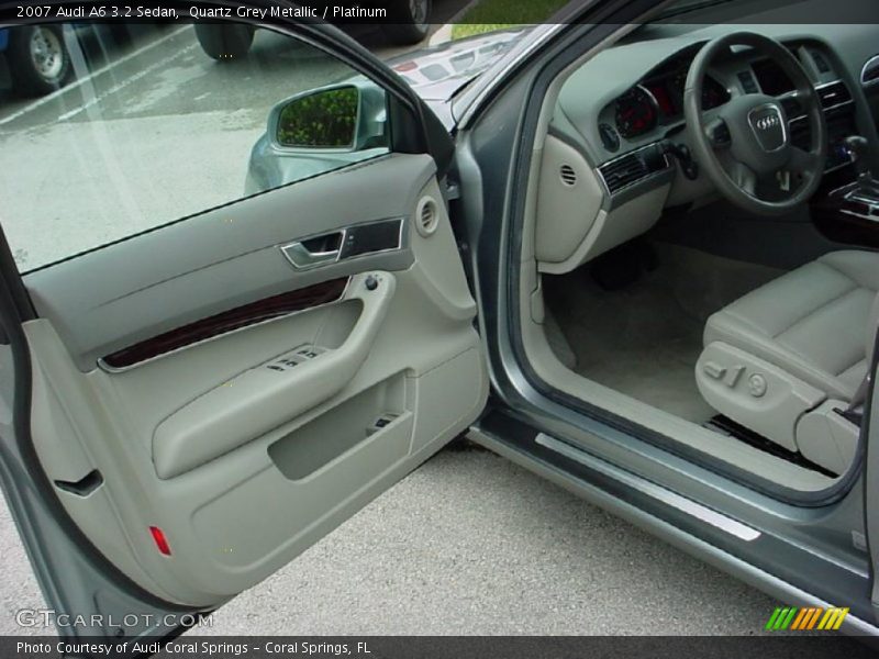 Quartz Grey Metallic / Platinum 2007 Audi A6 3.2 Sedan