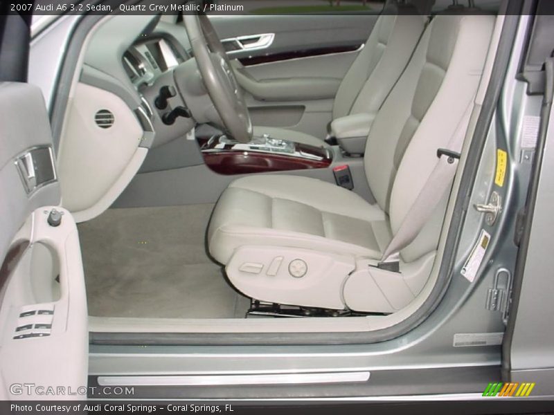 Quartz Grey Metallic / Platinum 2007 Audi A6 3.2 Sedan