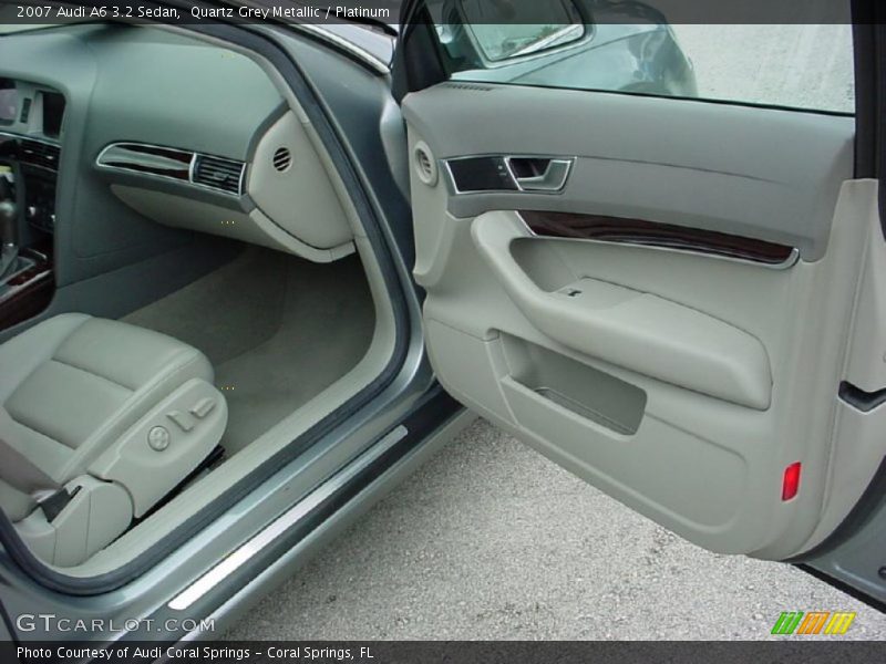 Quartz Grey Metallic / Platinum 2007 Audi A6 3.2 Sedan