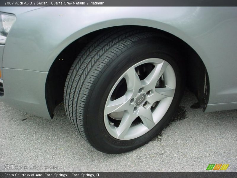 Quartz Grey Metallic / Platinum 2007 Audi A6 3.2 Sedan