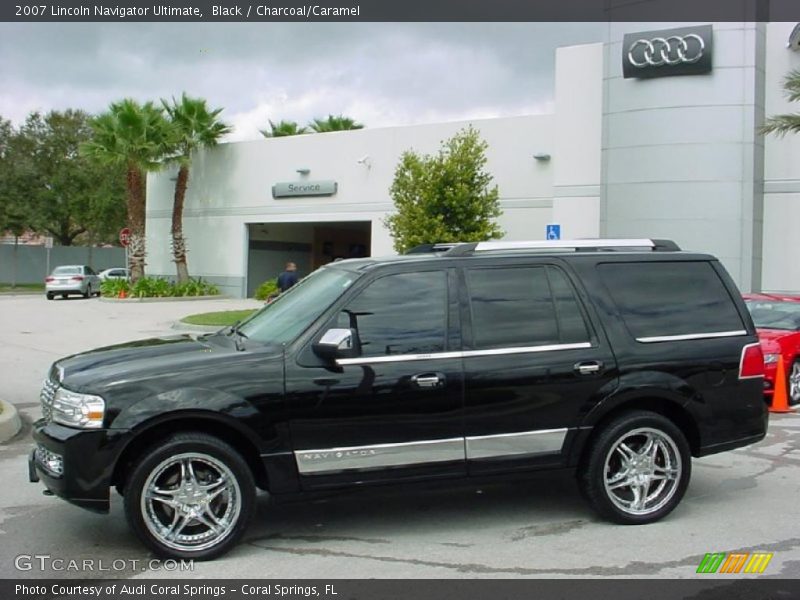 Black / Charcoal/Caramel 2007 Lincoln Navigator Ultimate