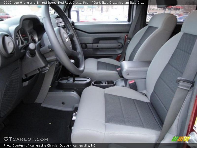 Red Rock Crystal Pearl / Dark Slate Gray/Medium Slate Gray 2010 Jeep Wrangler Unlimited Sport