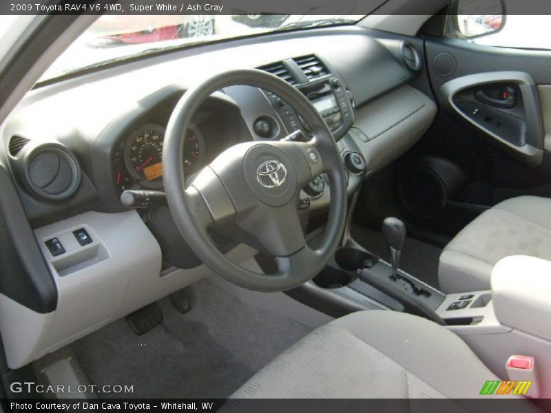Super White / Ash Gray 2009 Toyota RAV4 V6 4WD