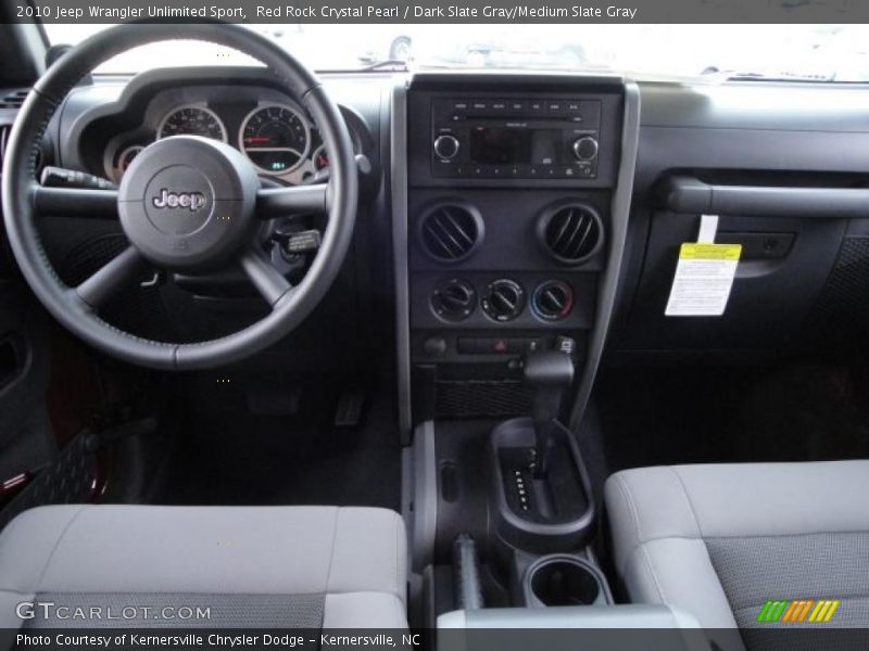 Red Rock Crystal Pearl / Dark Slate Gray/Medium Slate Gray 2010 Jeep Wrangler Unlimited Sport