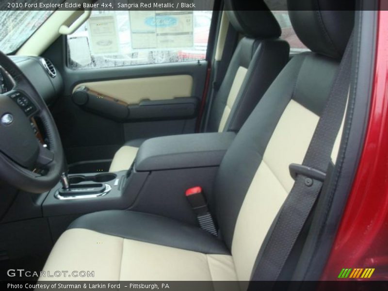 Sangria Red Metallic / Black 2010 Ford Explorer Eddie Bauer 4x4