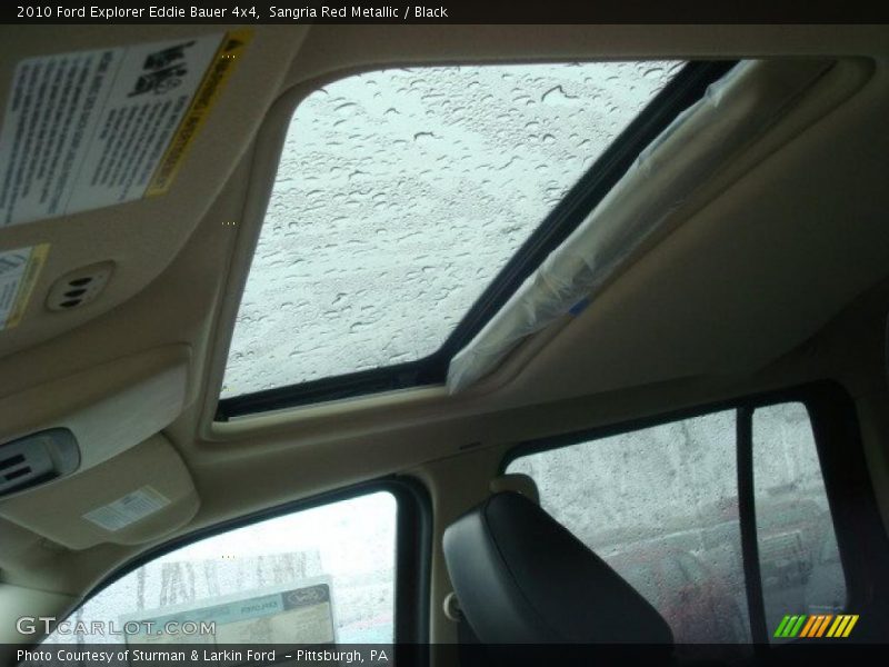 Sangria Red Metallic / Black 2010 Ford Explorer Eddie Bauer 4x4