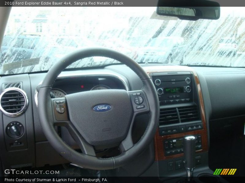 Sangria Red Metallic / Black 2010 Ford Explorer Eddie Bauer 4x4