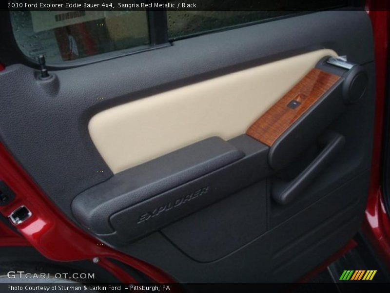 Sangria Red Metallic / Black 2010 Ford Explorer Eddie Bauer 4x4