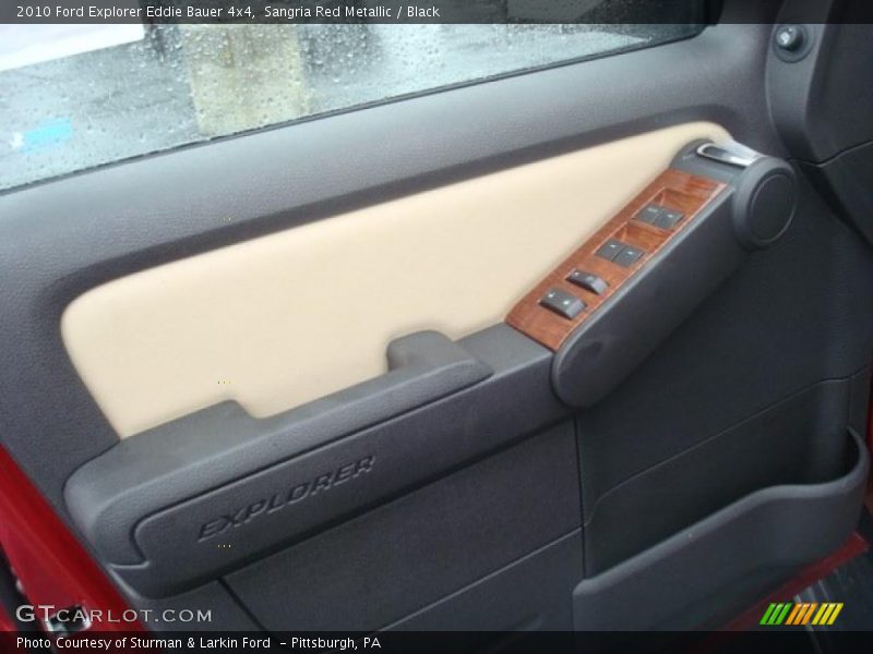 Sangria Red Metallic / Black 2010 Ford Explorer Eddie Bauer 4x4