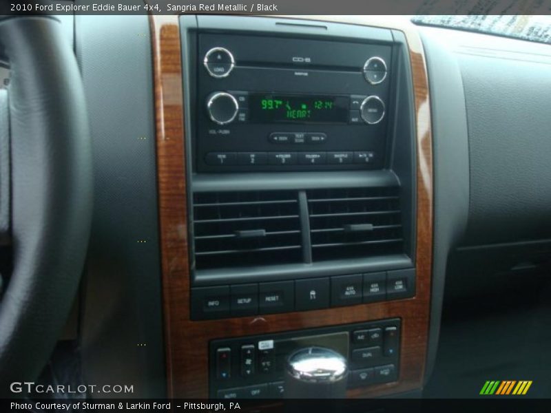 Sangria Red Metallic / Black 2010 Ford Explorer Eddie Bauer 4x4